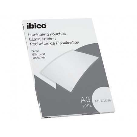 Bolsa de plastificar ibico din a3 medium caja de 100 unidades