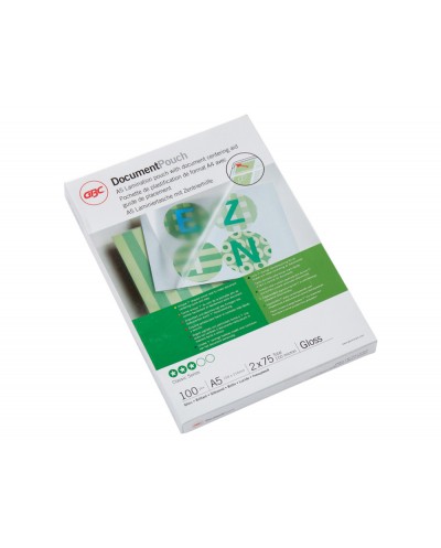 Bolsa de plastificar gbc din a5 2x75 mc caja de 100 unidades