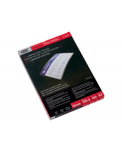 Bolsa de plastificar gbc din a4 2x125 mc alta velocidad caja de 100 unidades