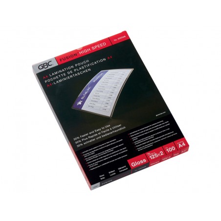 Bolsa de plastificar gbc din a4 2x125 mc alta velocidad caja de 100 unidades