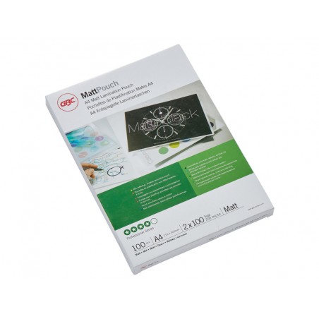 Bolsa de plastificar gbc din a4 2x100 mc mate caja de 100 unidades