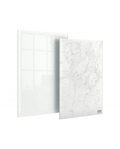 Bloc de notas nobo sobremesa cristal 229x152 mm pack de 1 unidad blanco 1 unidad marmol