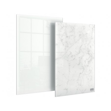 Bloc de notas nobo sobremesa cristal 229x152 mm pack de 1 unidad blanco 1 unidad marmol