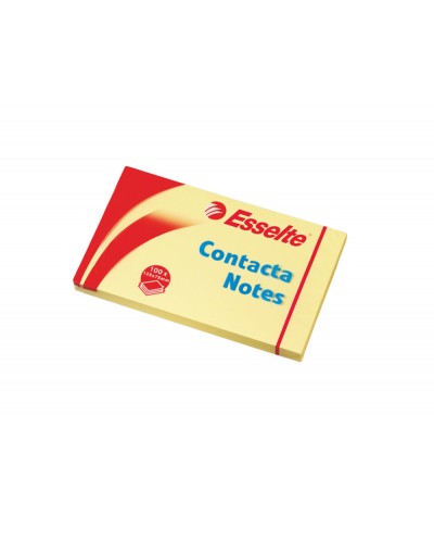 Bloc de notas adhesivas quita y pon esselte 75x125 mm color amarillo 100 hojas