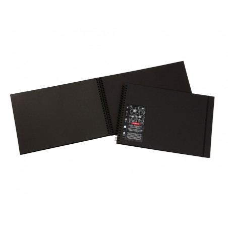 Bloc de dibujo derwent din a3 apaisado 40 hojas papel negro 200 gr