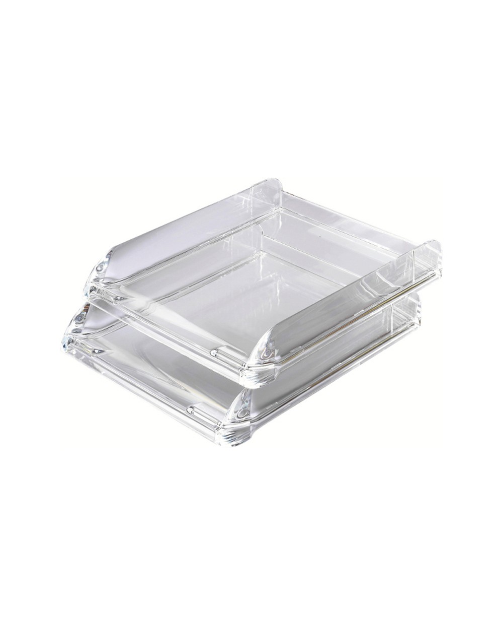 Bandeja sobremesa plastico rexel nimbus cristal transparente 274x66x340 mm