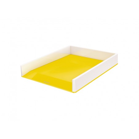 Bandeja sobremesa plastico leitz wow dual color amarillo blanco 267x49x336 mm