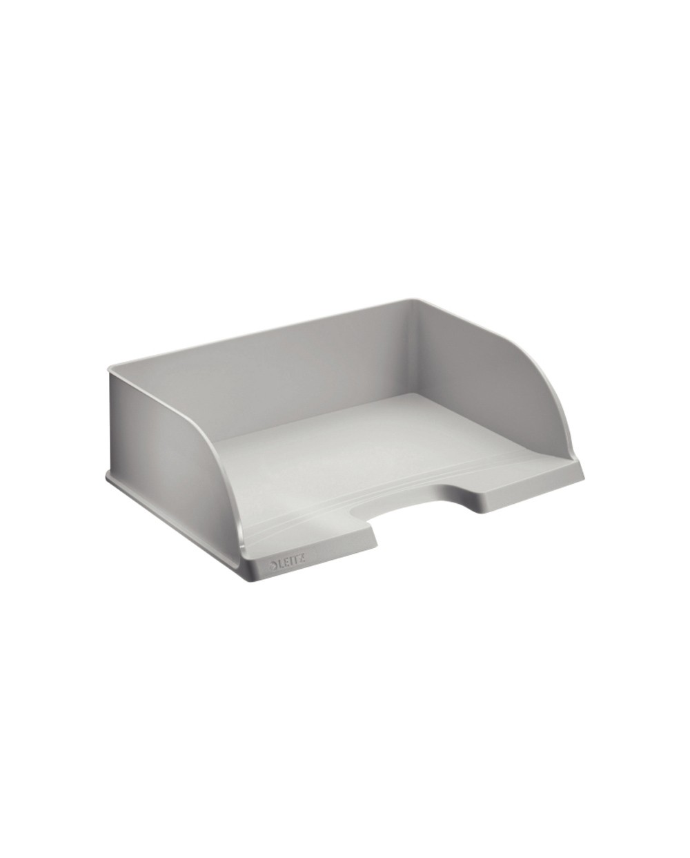 Bandeja sobremesa plastico leitz plus jumbo apaisada color gris 363x103x273 mm