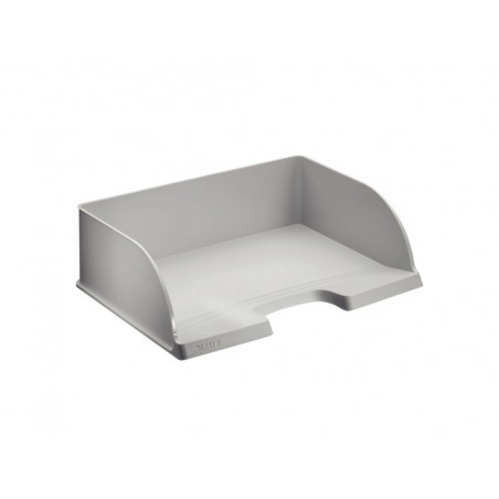 Bandeja sobremesa plastico leitz plus jumbo apaisada color gris 363x103x273 mm