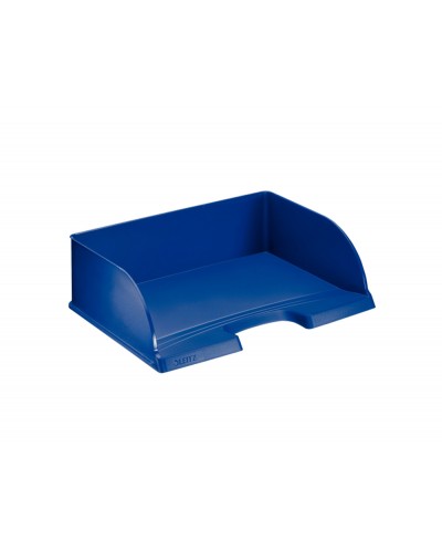 Bandeja sobremesa plastico leitz plus jumbo apaisada color azul 363x103x273 mm