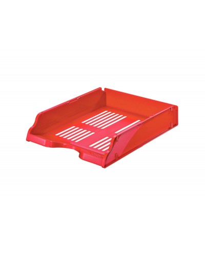 Bandeja sobremesa plastico esselte transit vertical color rojo vivida 260x76x336 mm