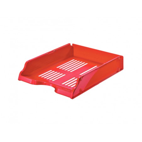 Bandeja sobremesa plastico esselte transit vertical color rojo vivida 260x76x336 mm