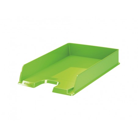 Bandeja sobremesa plastico esselte europost vertical color verde vivida 254x61x350 mm