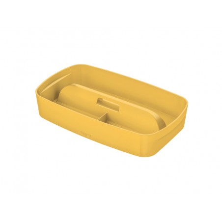 Bandeja organizadora leitz mybox cosy con asa color amarillo 307x56x181 mm