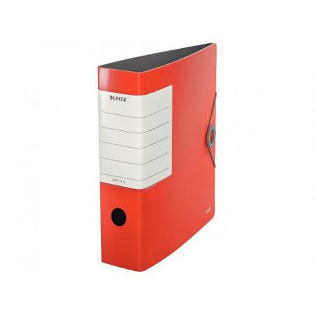Archivador de palanca leitz solid 180 din a4 polipropileno lomo 75 mm color rojo claro