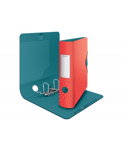 Archivador de palanca leitz active urban chic 180 din a4 polyfoam lomo 82 mm color rojo
