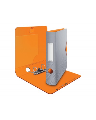 Archivador de palanca leitz active urban chic 180 din a4 polyfoam lomo 65 mm color gris