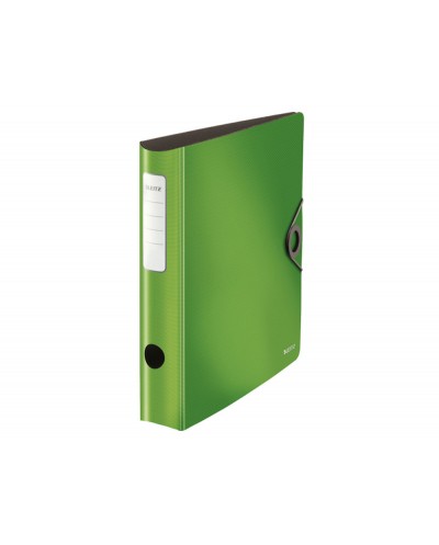 Archivador de palanca leitz active solid 180 din a4 polyfoam lomo 65 mm color verde