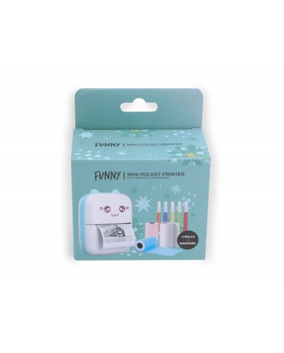 Mini impresora funny termica blue