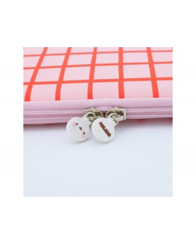Funda para portatil 12 molang pink