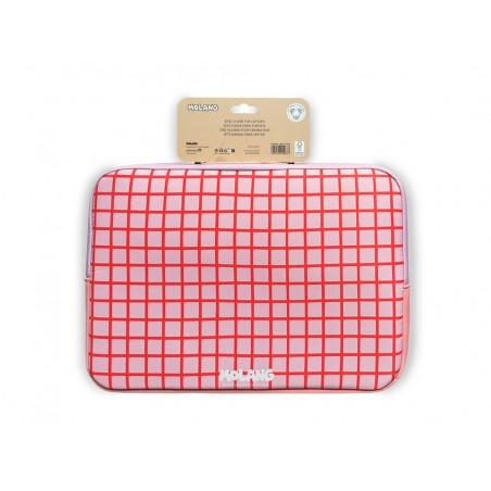 Funda para portatil 12 molang pink