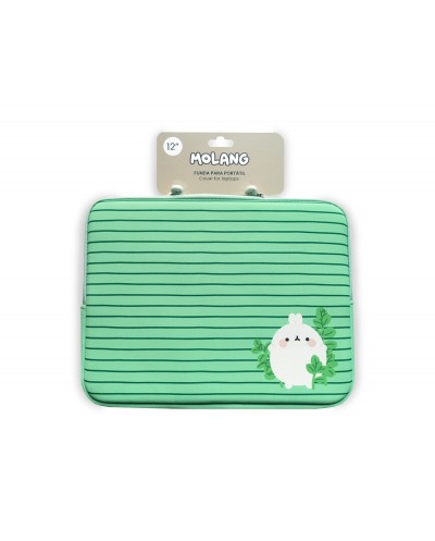 Funda para portatil 12 molang mint