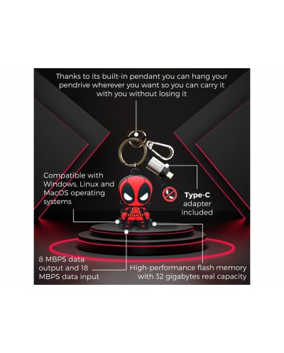 Memoria usb marvel 32gb deadpool Memoria usb marvel 32gb deadpool