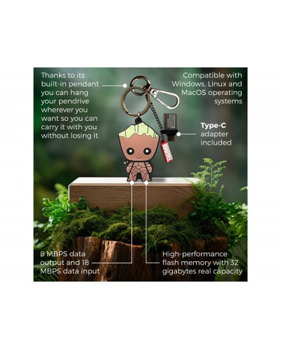 Memoria usb marvel 32gb groot Memoria usb marvel 32gb groot