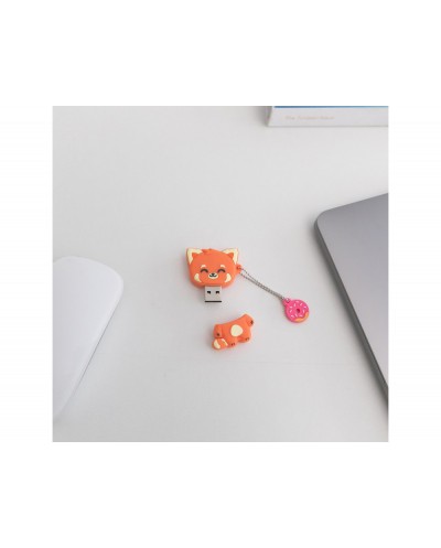 Memoria usb mr wonderful 32gb panda rojo