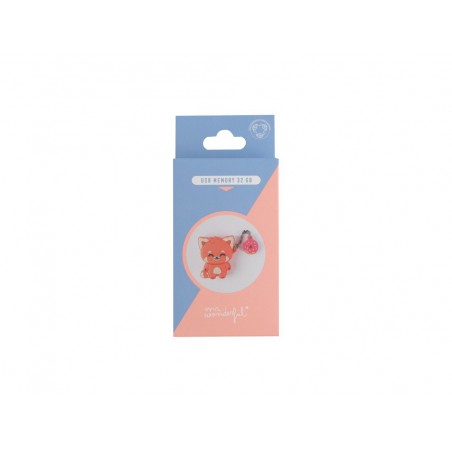 Memoria usb mr wonderful 32gb panda rojo