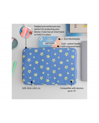 Funda para portatil 16 mr wonderful estrellas