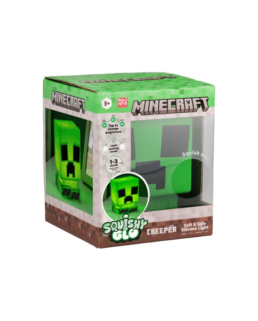 Lampara minecraft creeper silicona