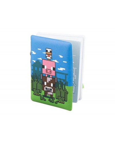 Bloc de notas minecraft hinchado con llavero