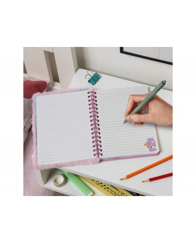 Cuaderno espiral esponjoso a5 osos amorosos