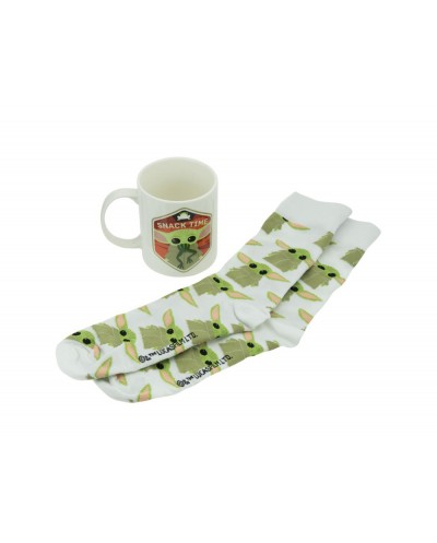 Set mandalorian calcetines y taza baby yoda the mandalorian