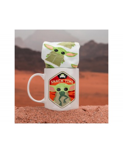 Set mandalorian calcetines y taza baby yoda the mandalorian