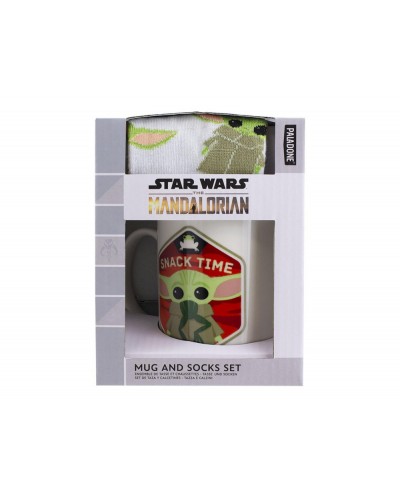 Set mandalorian calcetines y taza baby yoda the mandalorian