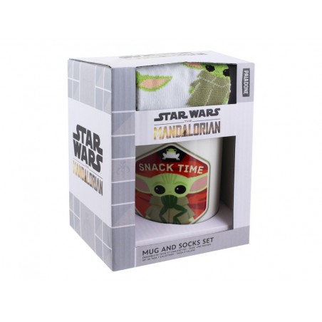 Set mandalorian calcetines y taza baby yoda the mandalorian