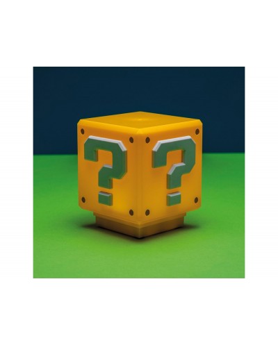 Lampara super mario bloque de interrogacien