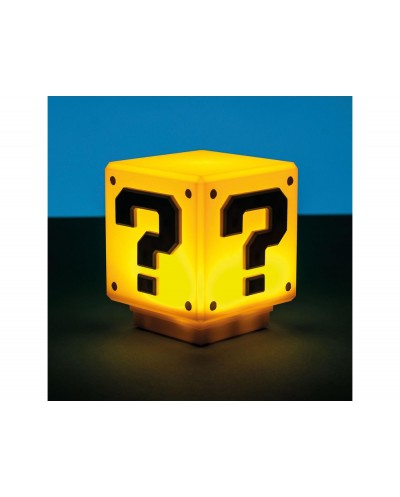 Lampara super mario bloque de interrogacien