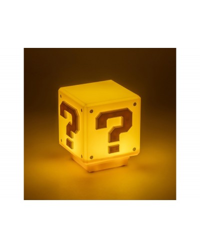 Lampara super mario bloque de interrogacien