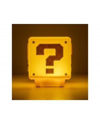 Lampara super mario bloque de interrogacien
