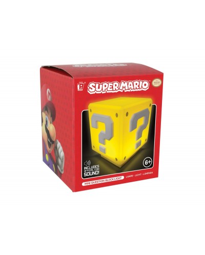 Lampara super mario bloque de interrogacien