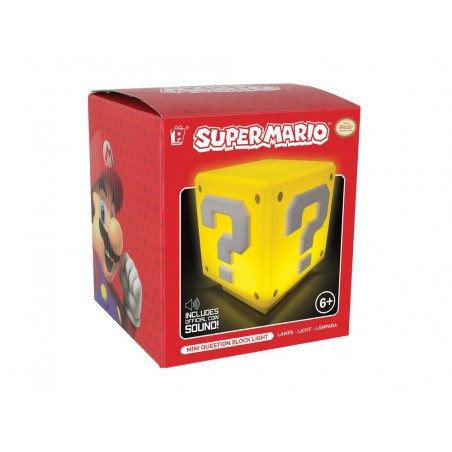 Lampara super mario bloque de interrogacien