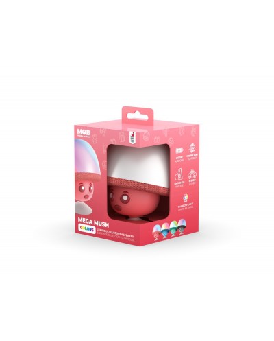 Altavoz mob bluetooth mega mush red
