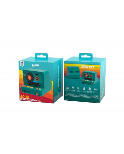 Altavoz mob bluetooth retro blue