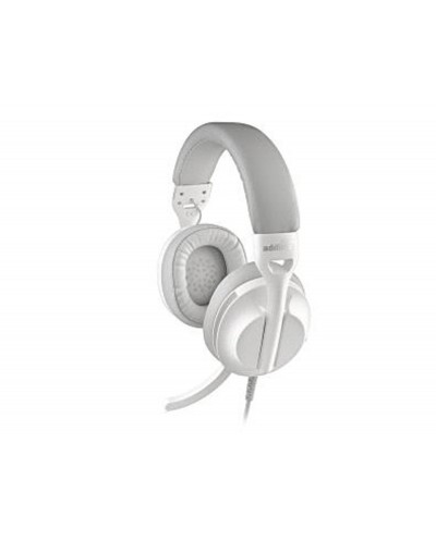 Auriculares ngs vox805 con cable estereo usb c con control de volumen y adaptador usb color blanco