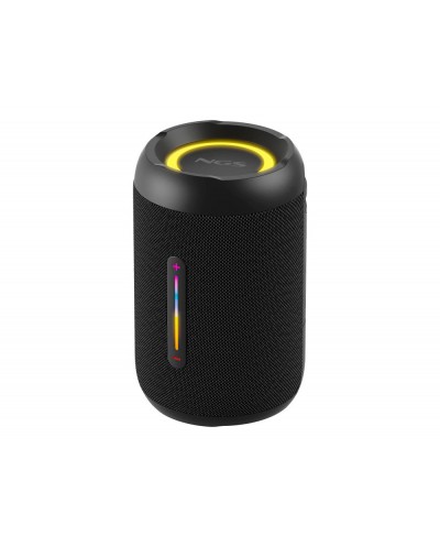 Altavoz ngs roller furia 2 tiny portatil 20w bluetooth luces rgb e impermeabilidad ipx7 color negro