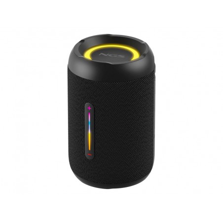 Altavoz ngs roller furia 2 tiny portatil 20w bluetooth luces rgb e impermeabilidad ipx7 color negro