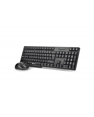 Set teclado y raton ngs inalambricos 24ghz usb color negro